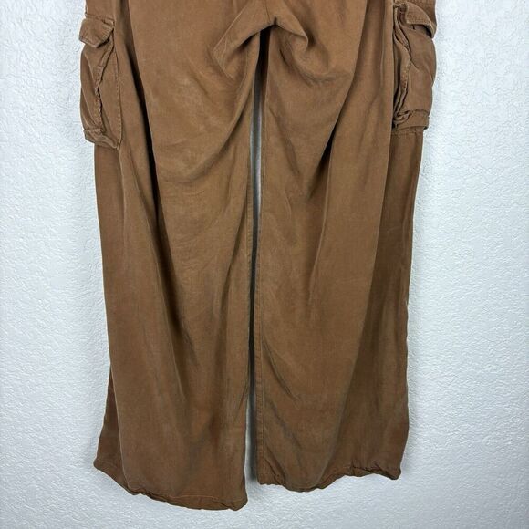 Velez 90's Y2K Wide Leg Cargo Women’s Pants Brown Sz6 Utility Gorpcore Grunge - Picture 9 of 12